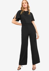REGULAR FIT - COWL NECK - Jumpsuit - black