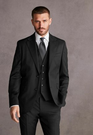 SLIM FIT SIGNATURE WOOL - Anzugsakko - black