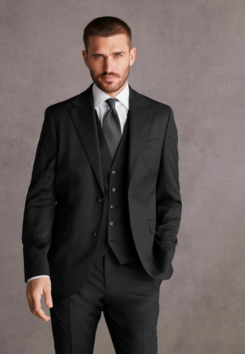 Next SLIM FIT SIGNATURE WOOL - Anzugsakko - black