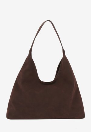 HVISK, LOLA BRUSH STRUCTURE - Τσάντα χειρός - umber brown