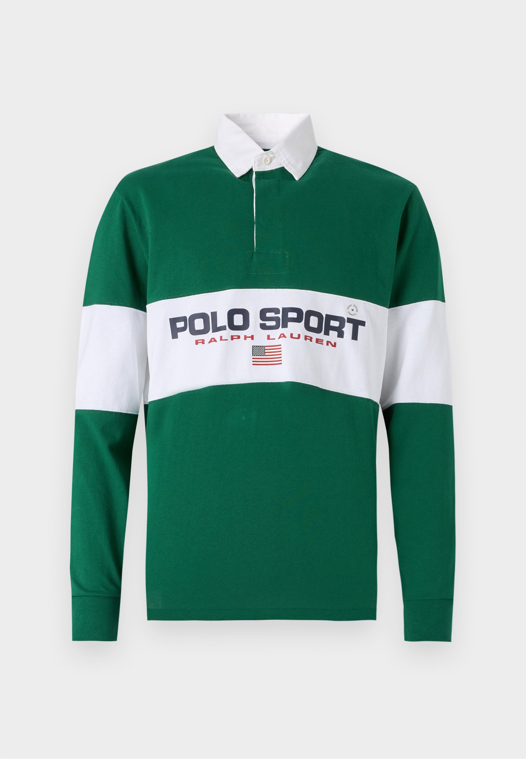 売れ筋商品|||ラルフローレン Tシャツ レディース トップス LONG SLEEVE RUGBY UNISEX - Polo shirt - tennis green Vintage Polo Ralph Lauren Rugby New York Tennis Club Long