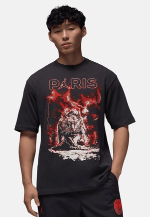 Jordan PARIS ST. GERMAIN GRAPHIC - T-shirt print - schwarzbeige