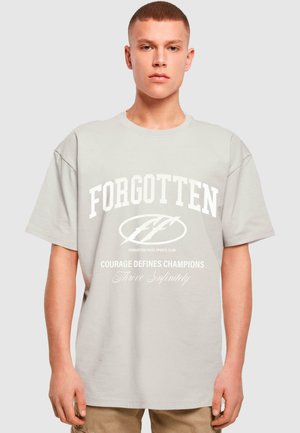 COURAGE DEFINES OVERSIZE TEE - T-Shirt print - lightasphalt