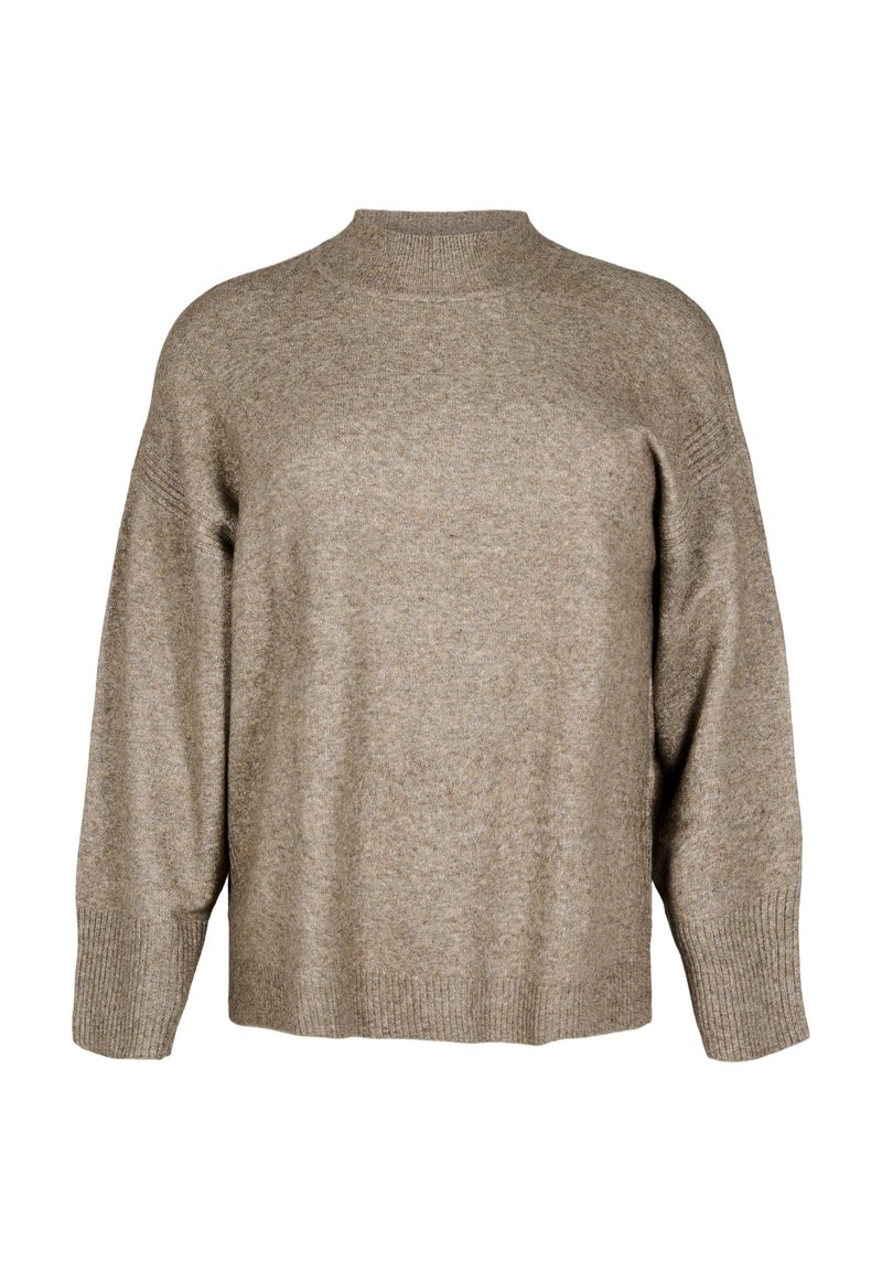 Zizzi Trui beige mêleerd