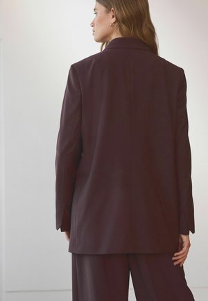 REGULAR FIT PREMIUM RICH DOUBLE BREASTED - Bleiseri - burgundy red