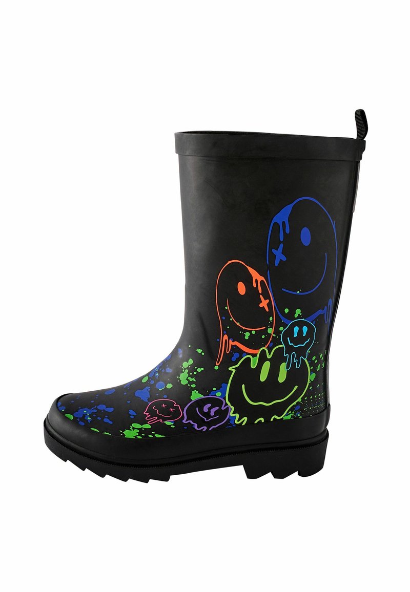Next REGULAR FIT - Bottes en caoutchouc - black multi happy rubber wellies