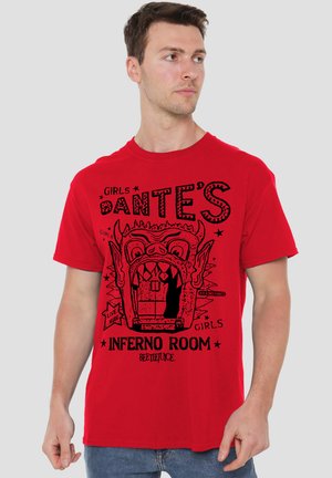 Cotton Soul, BEETLEJUICE DANTES INFERNO ROOM - Print T-shirt - red