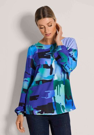 Blouse - blue   patterned