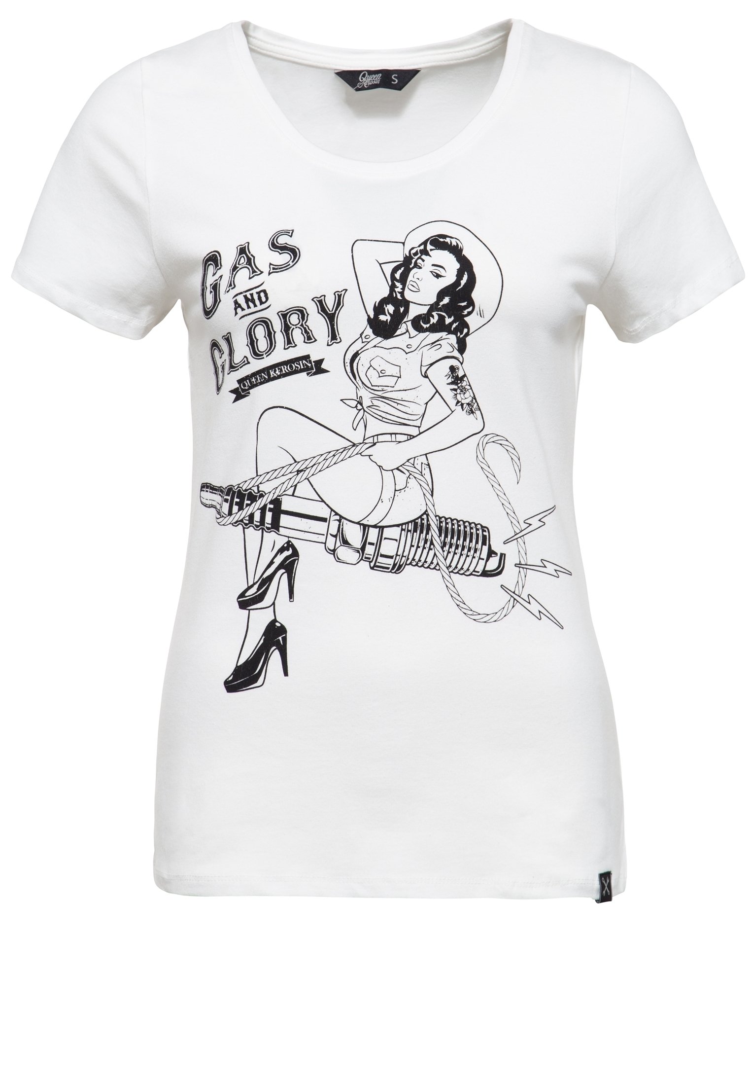 MIT PIN UP T Shirt print offwhite MIT PIN UP T Shirt print offwhite