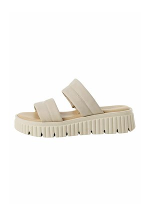 Heeled mules - ivory
