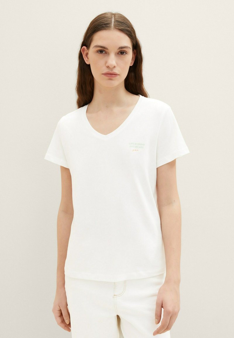 Tom Tailor Geprint T-Shirt, Sky Captain Blue, S Tom Tailor ES