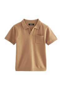 Next SHORT SLEEVE TROPHY NECK POLO - REGULAR FIT - Polo majica - tan brown