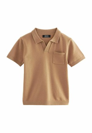 Next SHORT SLEEVE TROPHY NECK POLO - REGULAR FIT - Koszulka polo - tan brown