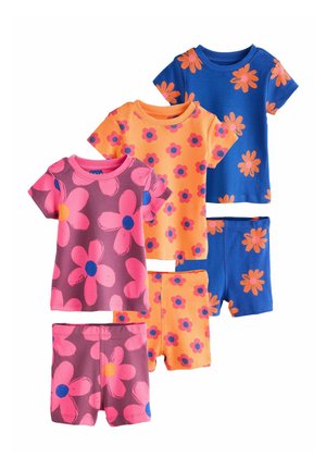 SET REGULAR FIT - 3 PACK  - Nattøj sæt - blue/orange floral