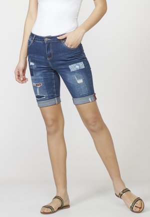 Short en jean - dark-blue denim