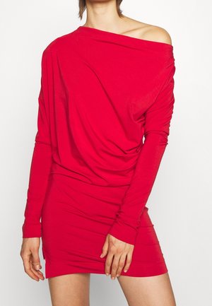 Jerseyklänning - red