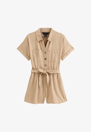 New Look BELTED UTILITY - Jumpsuit - stone