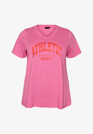 Zizzi, T-shirts print - rot