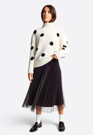 MIT POLKA DOTS - Jumper - midnight blue