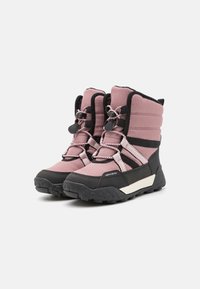 Geox TREKKYUP GIRL AB - Vinterstøvler - antique rose/black