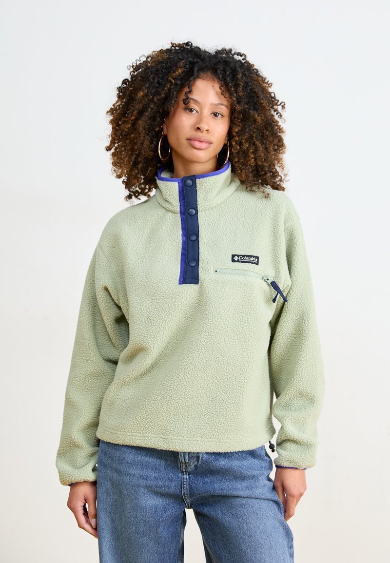 Columbia HELVETIA™ II CROPPED HALF SNAP - Felpa in pile - safari