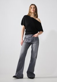 Anna Field Potiskana majica - black
