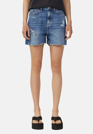 RELAXED FIT - Jeans Shorts - blau