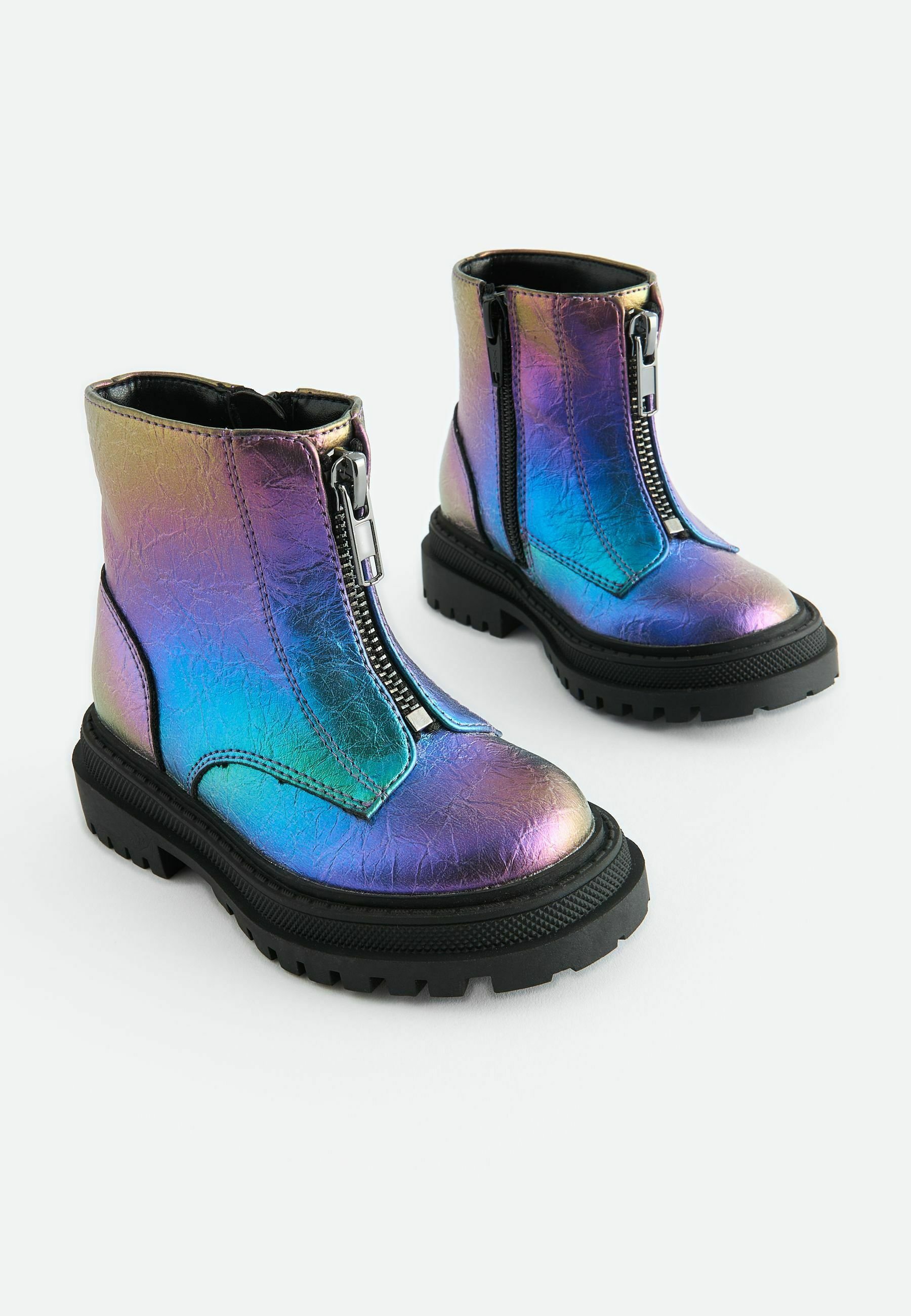 Next ZIP FRONT CHUNKY - Încălțăminte bebeluși - multi metallic/gri