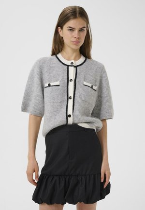 ALPHA CONTRAST  - Vesta na kopčanje - light grey melange