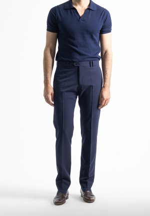 NON IRON - Pantalones - azul marino