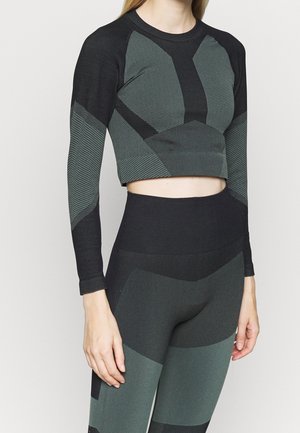Hunkemöller Long sleeved top - dark green