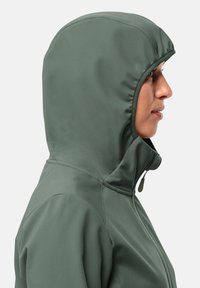 Jack Wolfskin BORNBERG HOODY - Giacca softshell - hedge green