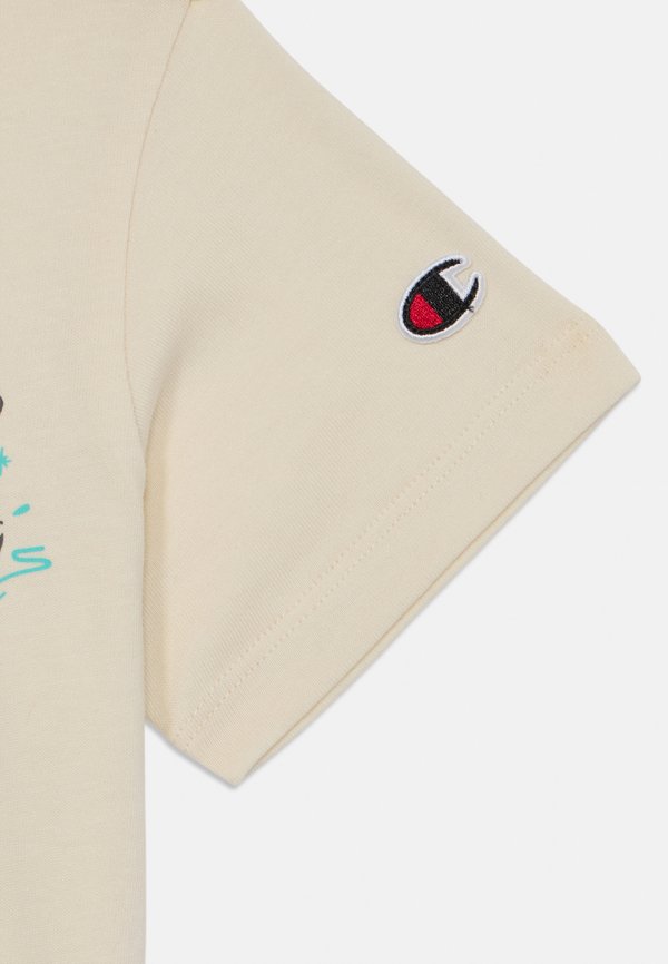 SUMMER CREW NECK - Print T-shirt - beige3