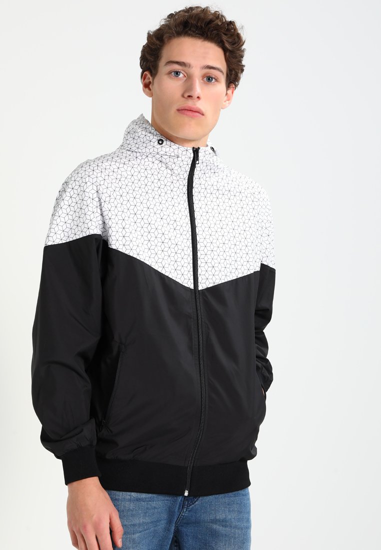 Urban Classics GRAPHIC PRINTED - Lichte jas - black/white