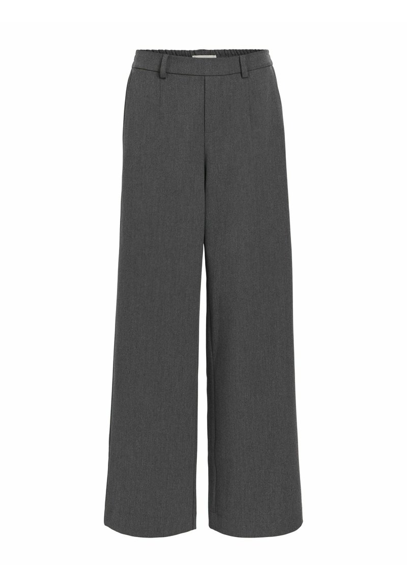 Object OBJLISA WIDE PANT NOOS - Bukser - medium grey melange/gråmeleret ...