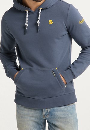 Schmuddelwedda Felpa con cappuccio - blue