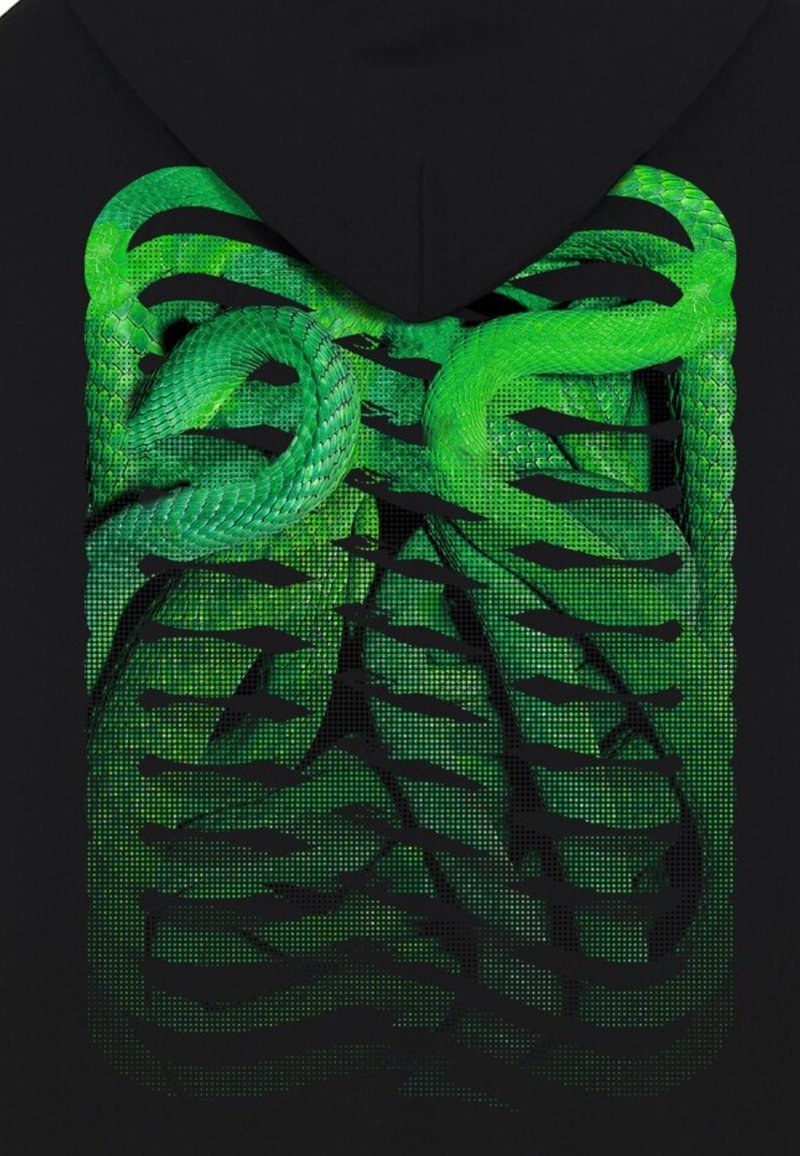 Propaganda SERPENTE Felpa con cappuccio nero