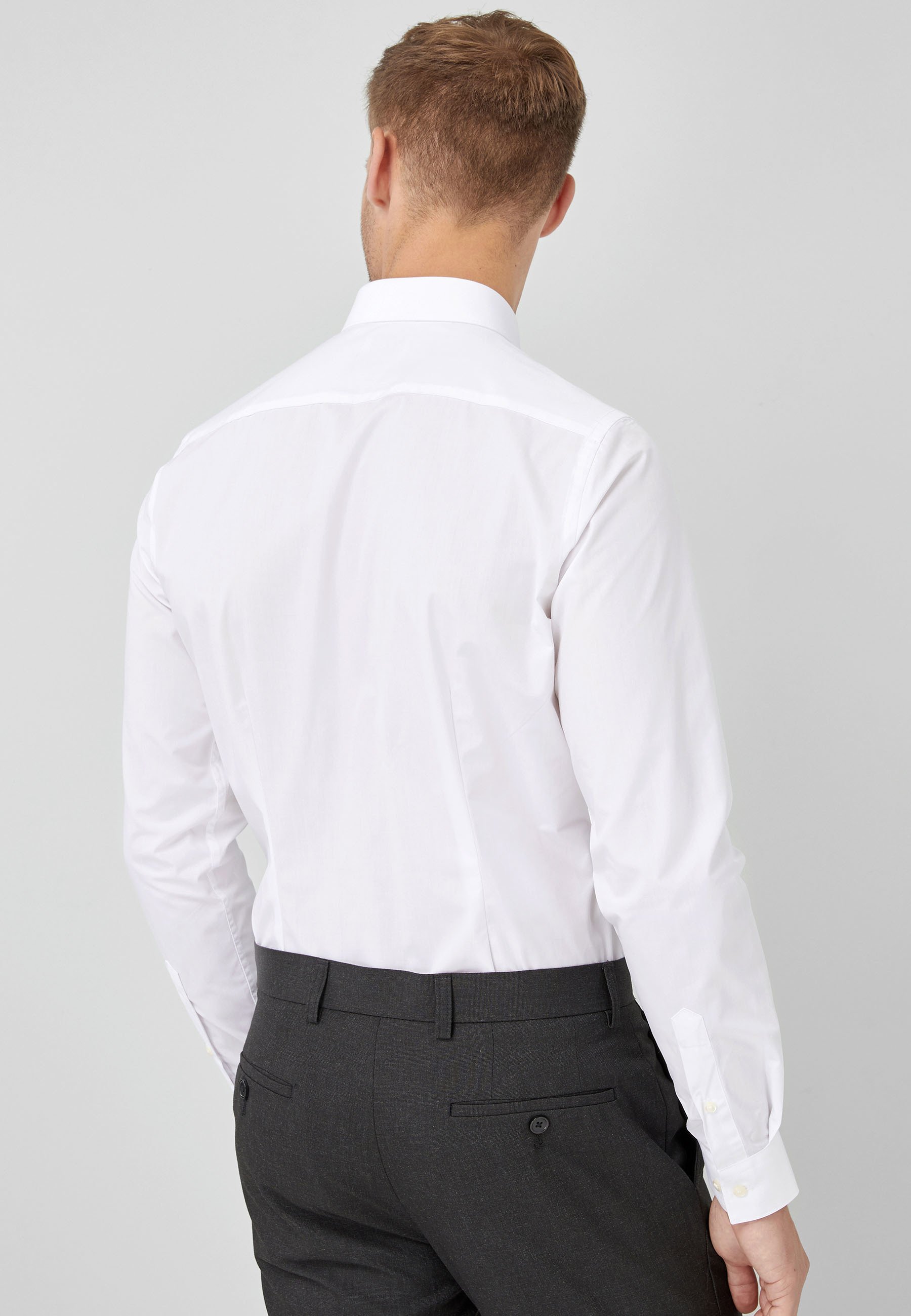 Next SKINNY FIT SINGLE CUFF EASY CARE - Camicia elegante - white/bianco -  Zalando.it