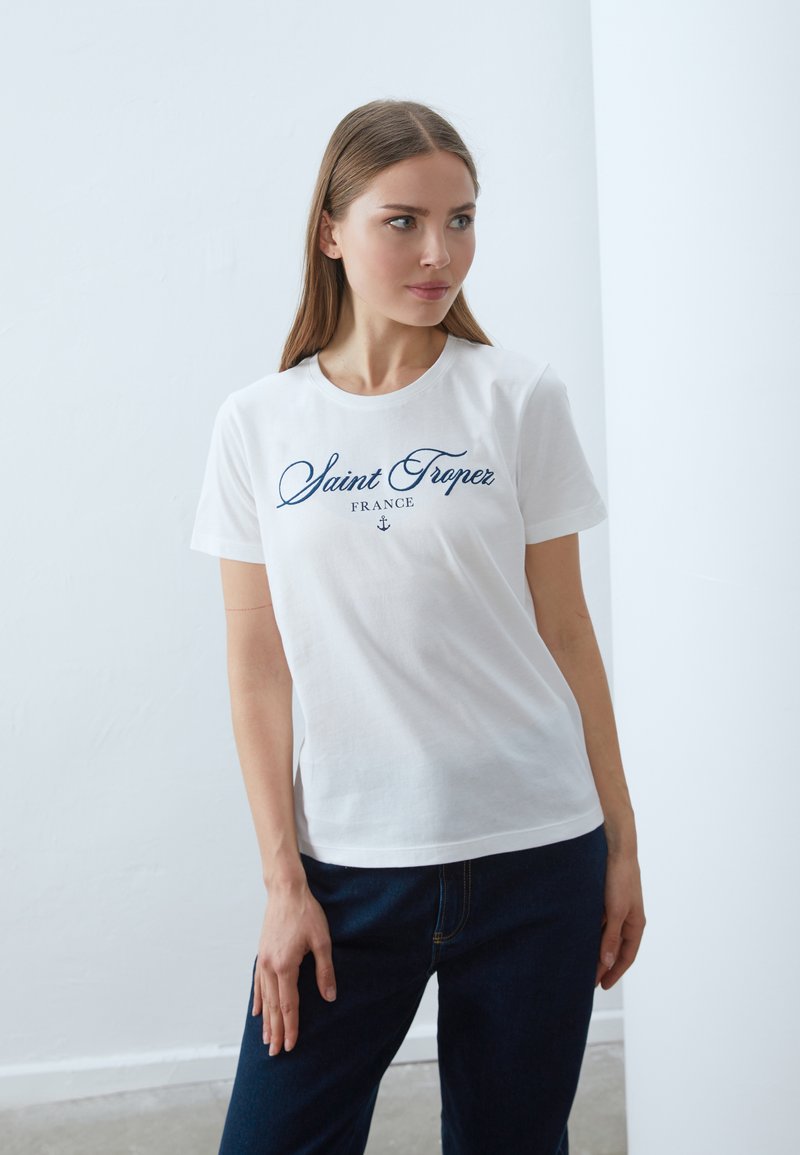 Anna Field Print T-shirt - off-white