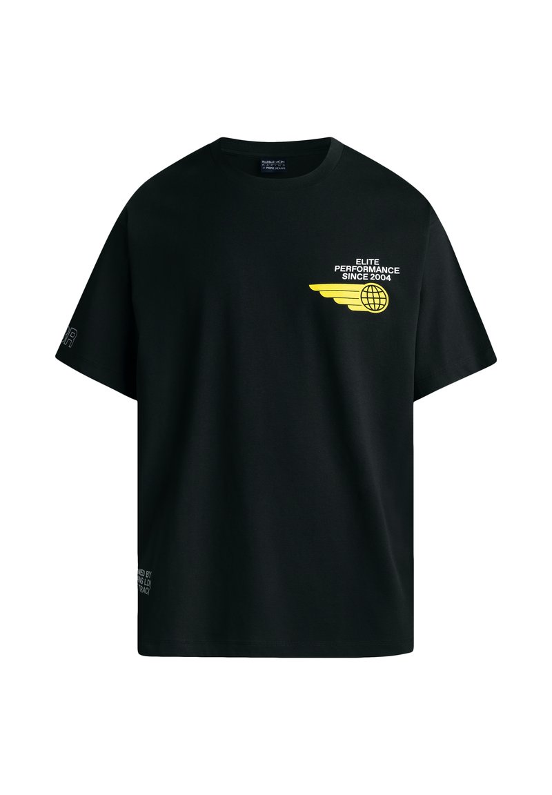 Red Bull Racing x Pepe Jeans T-shirt print zwart Red Bull Racing x Pepe Jeans T-shirt print zwart