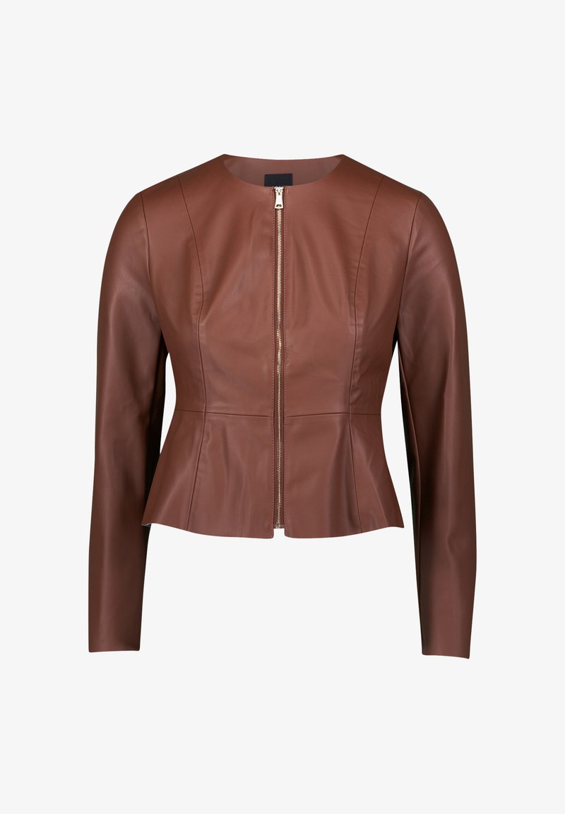 zero Faux leather jacket cappuccino/brown1