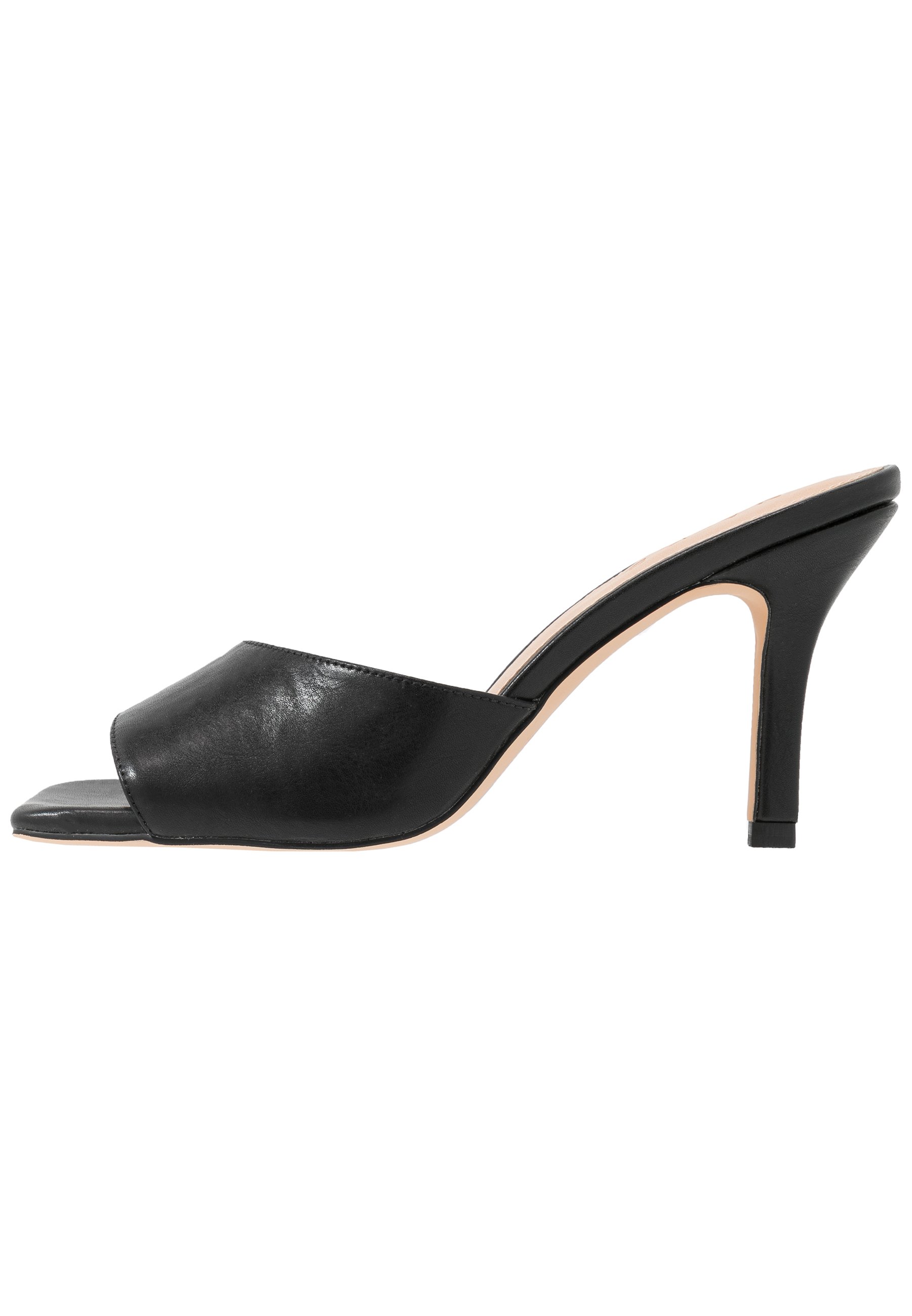 NA-KD SQUARED TOE STILETTO MULES 