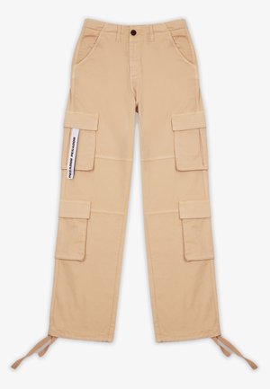 TANAMI WIDE PANTS - Pantalon cargo - safari sand
