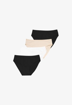 Athena LOT DE 4 - Slip - noir blanc skin noir