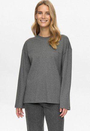 Longsleeve - dark grey melange