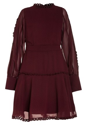 LOOP TRIM DRESS - Robe de soirée - dark red