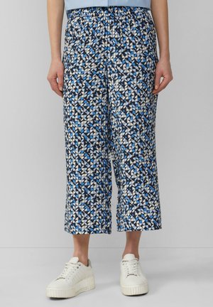 s.Oliver FLIESSENDE CULOTTE IM RELAXED FIT MIT FRENCH - Broek - navy