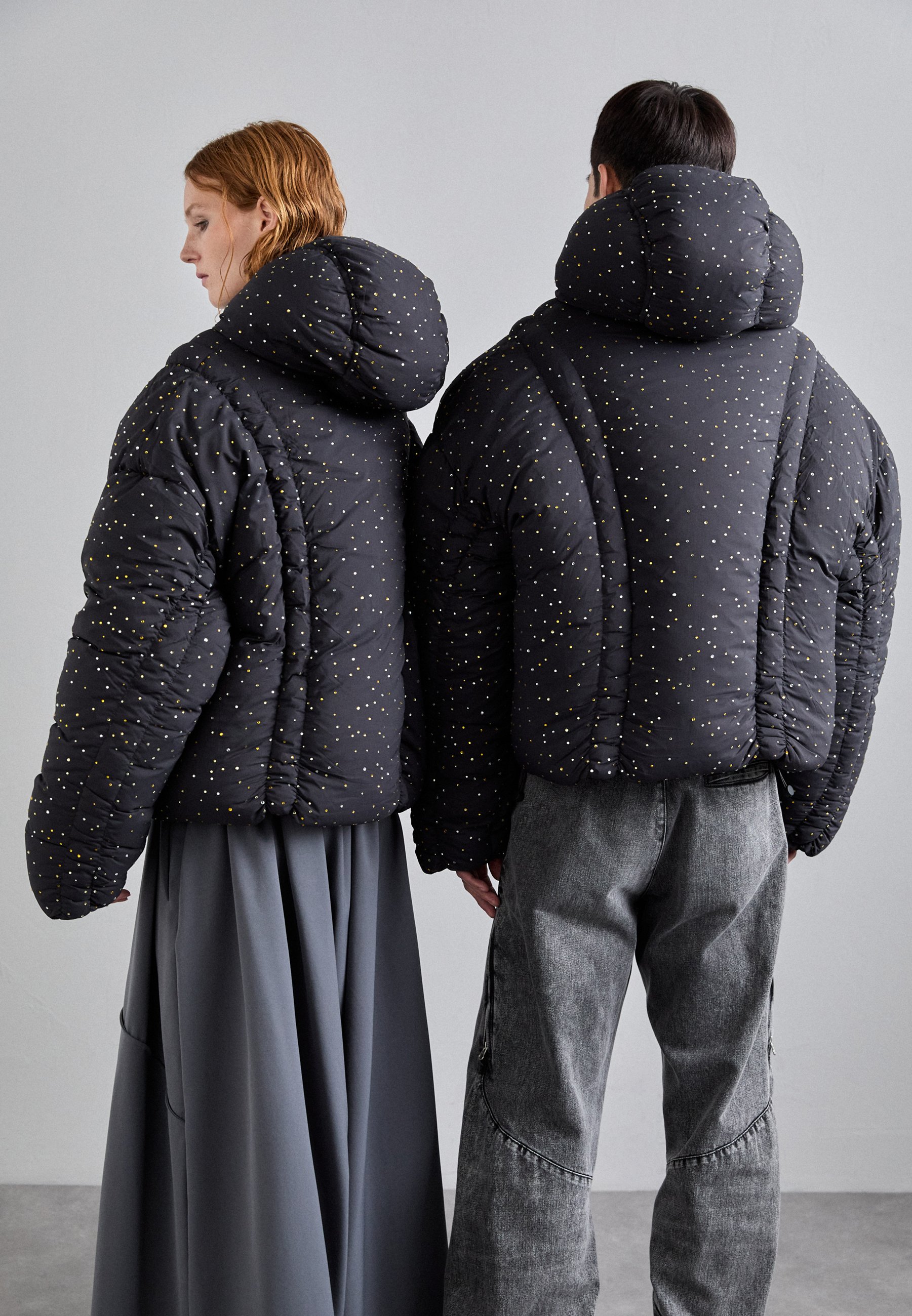 STAMM UNISEX - Kurtka puchowa/czarny - Zalando.pl
