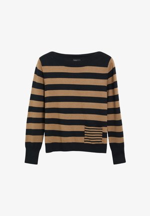 s.Oliver BLACK LABEL, STRICKPULLOVER - Pullover - sandfarben