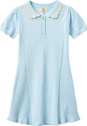 Copenhagen Colors PEPLUM DRESS - Gebreide jurk - ice blue